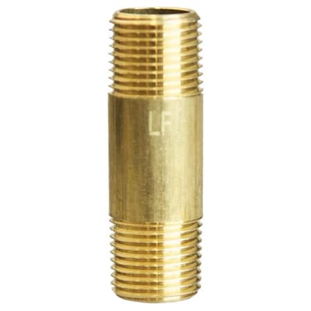 Atc ATC 3/8 in. MPT X 3/8 in. D MPT Yellow Brass Nipple 2 in. L 6JC126300201030